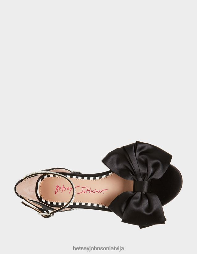 trakais melns Betsey Johnson H0660L189 bērni kurpes