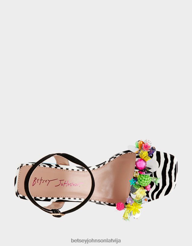 jayleene melns multi Betsey Johnson H0660L106 sievietes kurpes