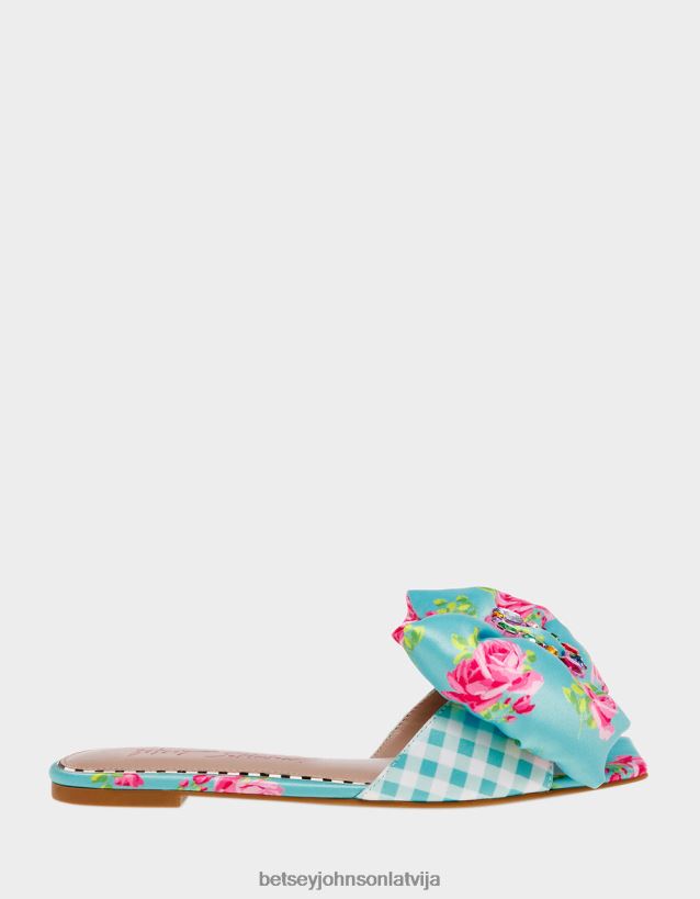 margrietiņa-g zils multi Betsey Johnson H0660L121 sievietes kurpes