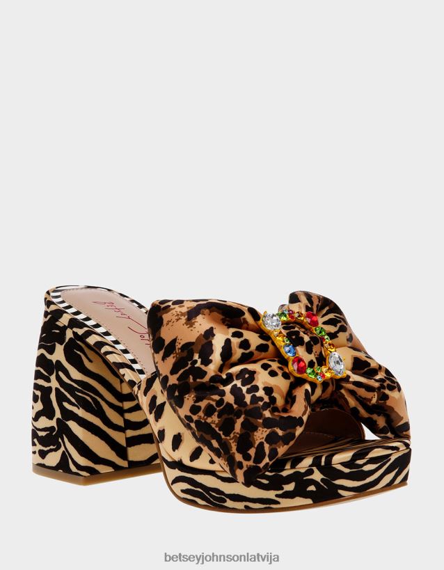 posija leoparda multi Betsey Johnson H0660L5 sievietes kurpes