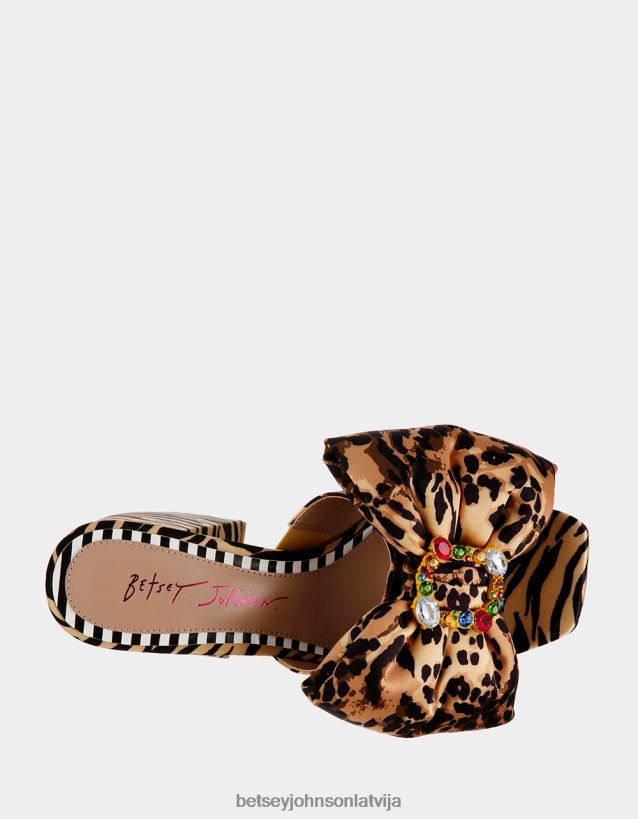 posija leoparda multi Betsey Johnson H0660L5 sievietes kurpes