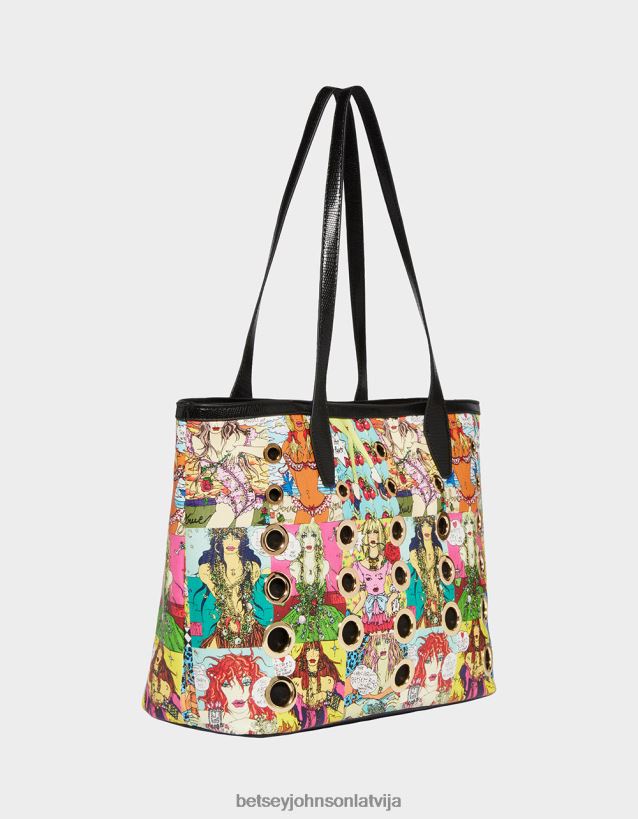 grommet tote multi Betsey Johnson H0660L255 sievietes Piederumi