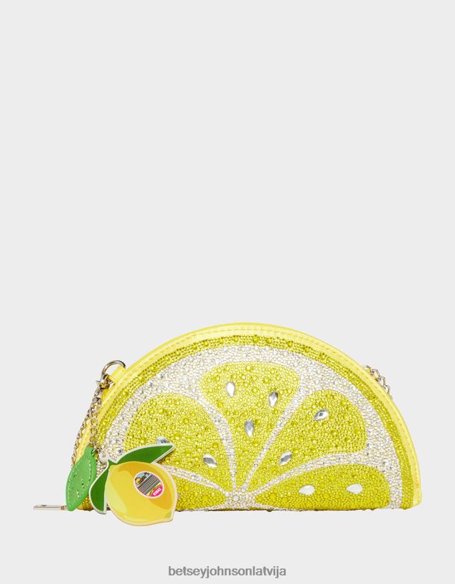 kiča pucker up crossbody dzeltens Betsey Johnson H0660L209 sievietes Piederumi