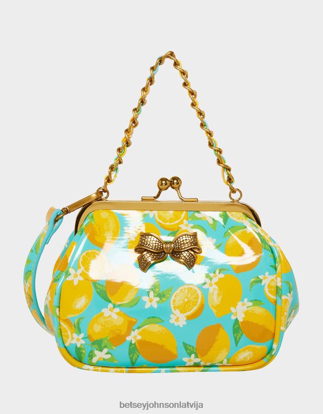 lil' nugget kiss lock soma citronu Betsey Johnson H0660L244 sievietes Piederumi