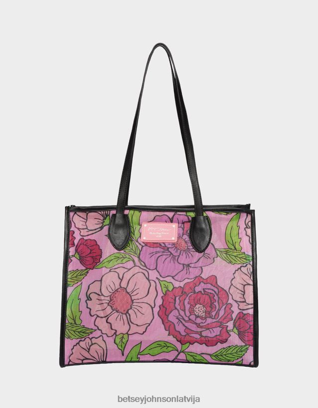 meshin ap tote rozā Betsey Johnson H0660L232 sievietes Piederumi