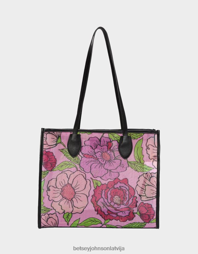 meshin ap tote rozā Betsey Johnson H0660L232 sievietes Piederumi