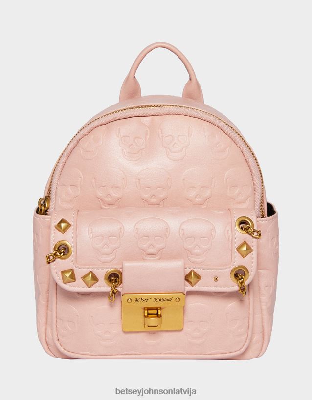 no brainer galvaskausa mini mugursoma sarkt Betsey Johnson H0660L258 sievietes Piederumi - Noklikšķiniet uz Attēls, lai aizvērtu