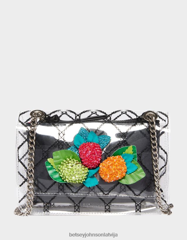 ogu diezgan kabriolets crossbody skaidrs Betsey Johnson H0660L243 sievietes Piederumi - Noklikšķiniet uz Attēls, lai aizvērtu