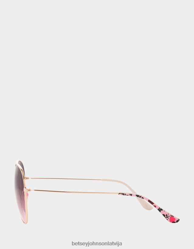 ap pilsētu saulesbrilles rozā Betsey Johnson H0660L384 sievietes Piederumi