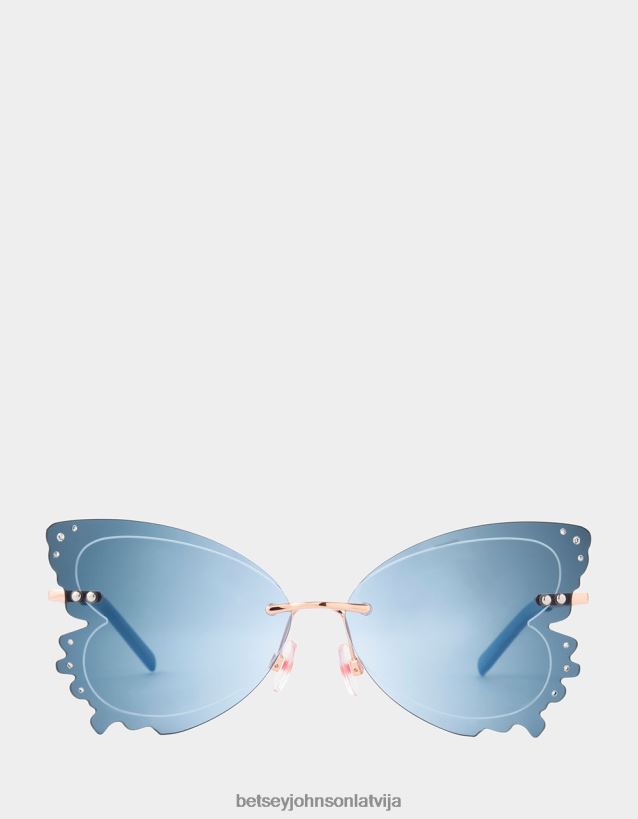 paņem lidojuma saulesbrilles zils Betsey Johnson H0660L369 sievietes Piederumi