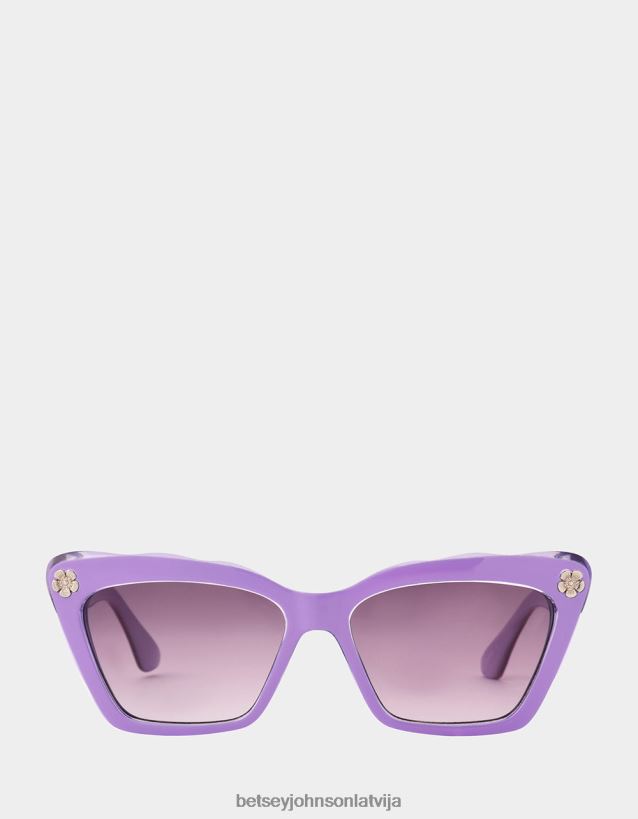 sīkas ziedlapiņas saulesbrilles violets Betsey Johnson H0660L382 sievietes Piederumi