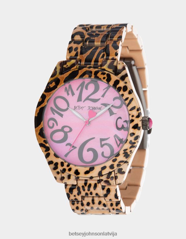 Betsey time lover pulkstenis leopards Betsey Johnson H0660L344 sievietes rotaslietas - Noklikšķiniet uz Attēls, lai aizvērtu